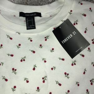 Rose crop top